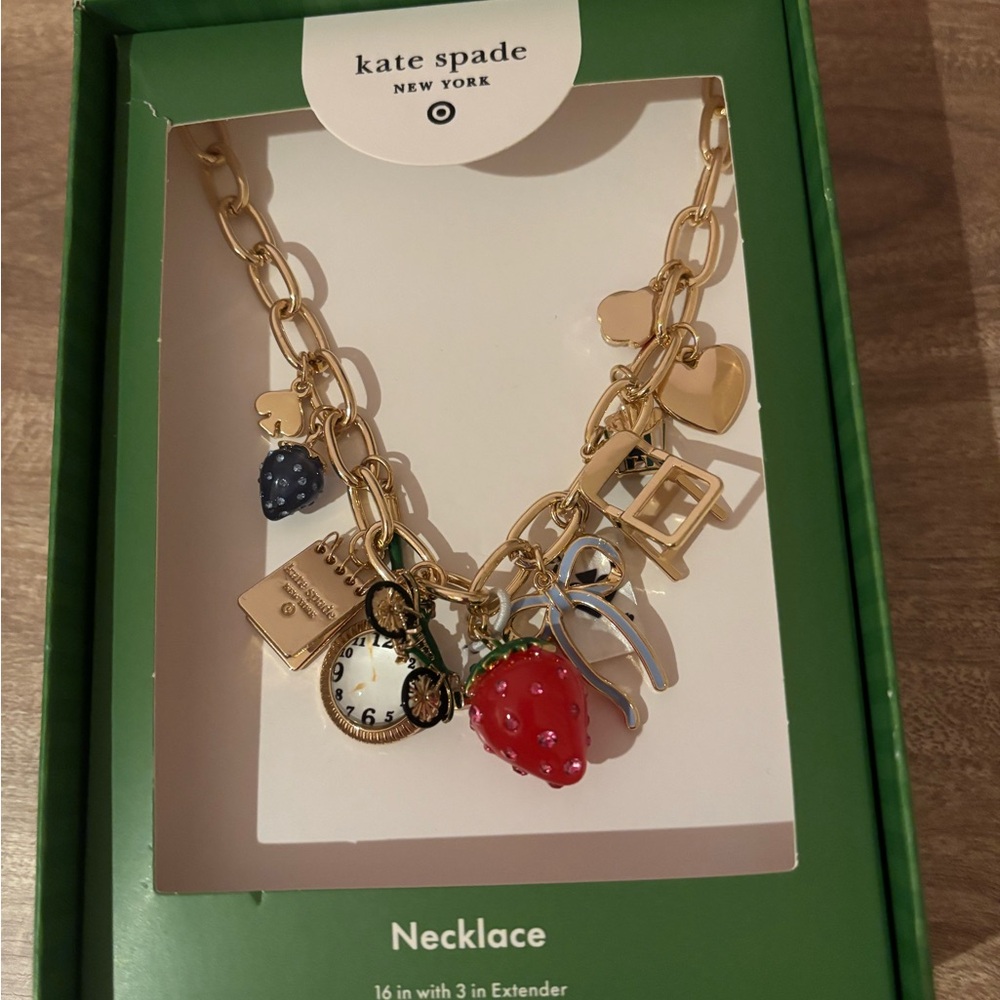 Target x Kate Spade charm necklace